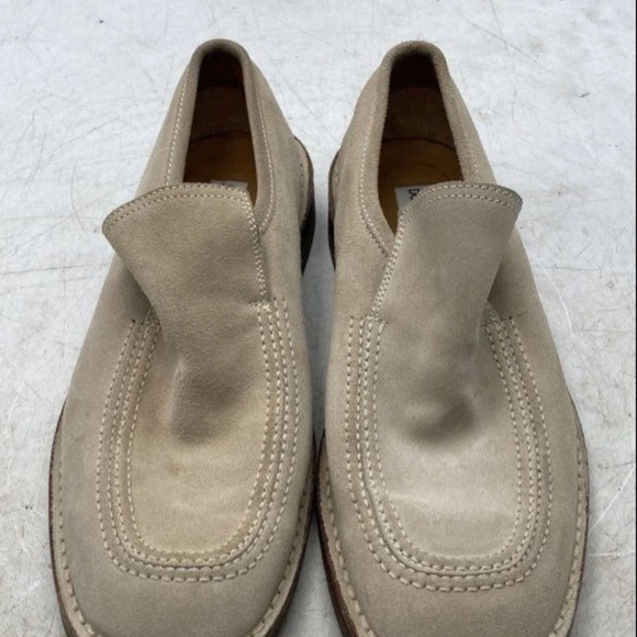 Dolce & Gabbana Mens Beige Suede Moc Toe Slip On Loafer Shoes Size 10 w/COA - Picture 6 of 8